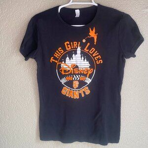 Disney SF Giants Women's Large Short Sleeve Crewneck Tshirt